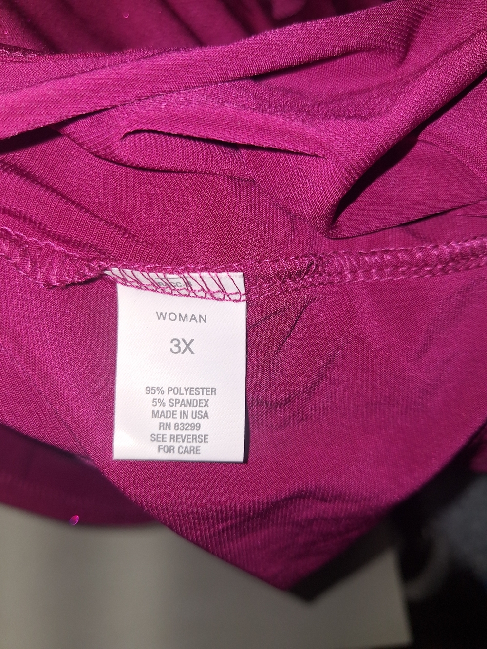 Roz & Ali Sleeveless Drape Neck Tank in Burgundy - Picture 6 of 6